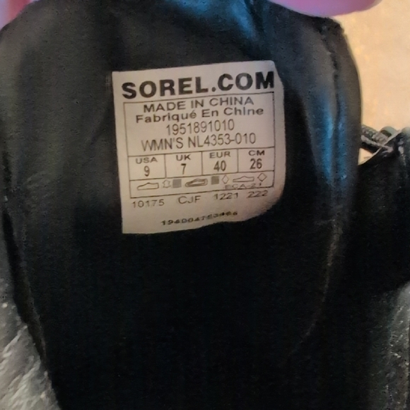 Sorel Women's Black Lace-Up Boots - Picture 2 of 4